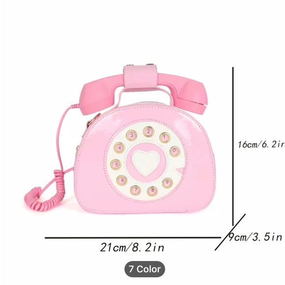 NEW Phone Design Satchel Bag, Kawaii Trendy Zipper Shoulder Bag, Faux Leather - Picture 2 of 4